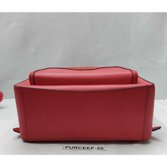 Michael Kors Jaycee Pebbled Red Leather Zipper Top Handle Large Backpack - NWT main image 8